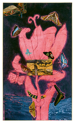 Yayoi Kusama Self-Portrait, 1972 Collage, Pastell, Kugelschreiber und Tusche auf Papier 74,4 x 44 cm Sammlung der Künstlerin © YAYOI KUSAMA