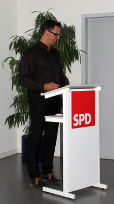 Begrüßung durch den Ortsvereinsvorsitzenden Daniel Rogge