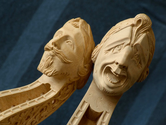 two Jaye heads for the Royal Akademie of Music, London - violworks
