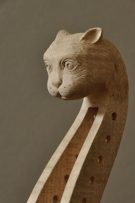 cat, 3/4 view - violworks