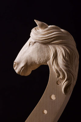 shire horse, side view - violworks