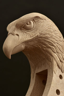 eagles head, 3/4 view - violworks