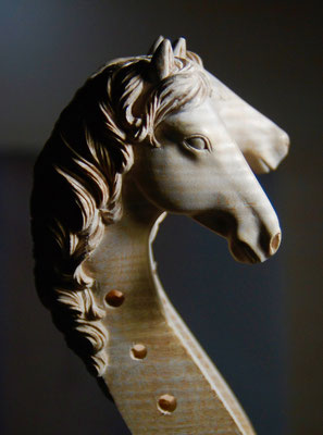 twin horses, before varnish - violworks