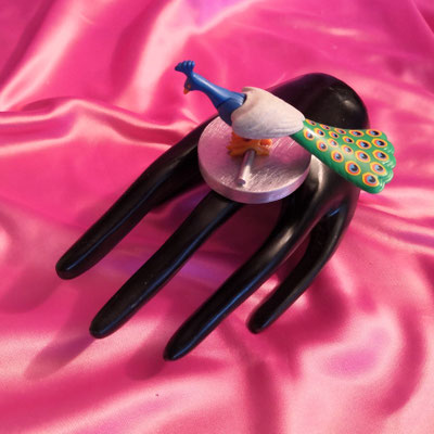Bild 12, Tierringe  -  Pfau, 45 €