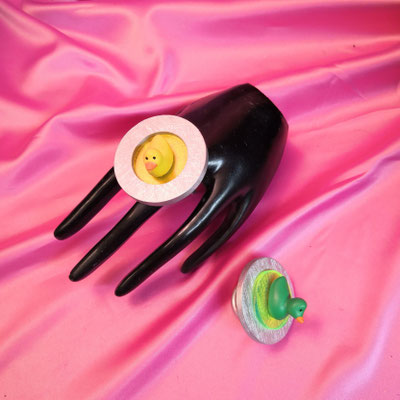 Bild 1, Tierringe  -  Ring Entchen, diverse Farben vorhanden, je 45 €