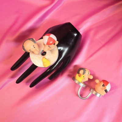Bild 33, Tierringe  -  Ringe Loriot, je 55 €