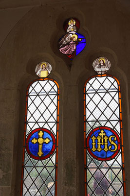 Chapelle de la famille Plaict - Vitrail