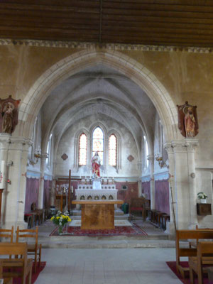 Eglise Saint-Martin de Vouzy, intérieur du choeur