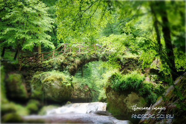 Eine alte Brücke im Mullerthal