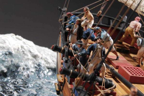 32-32 アラート H.M.Cutter ALERT　　年代：    1777年  製作者：  白井一信　Kazunobu Shirai  製作期間：1年      ジオラマ