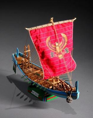 34-1 ファラオの船 Pharaoh's Ship  BC2700  エジプト 1/50 キット 篠崎　精一 Seiichi Shinozaki