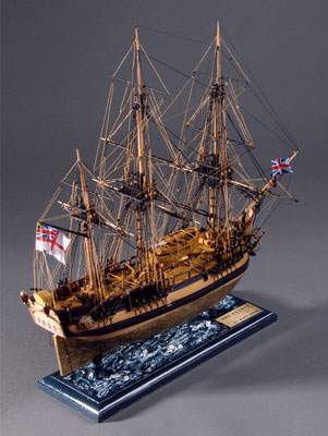 36-32 バウンティー H.M.S. BOUNTY 1784イギリス 1/64 松原　満 Mitsuru Matsubara