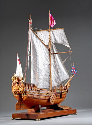 34-15 ロイヤル・ヨット  Royal Yacht  国　籍   nationality     イギリス 建造年  age     1675 縮　尺   scale   1/36 製作方法  scratchbuilt     自作  製　作：村石　忠一　Tadaichi Muraishi