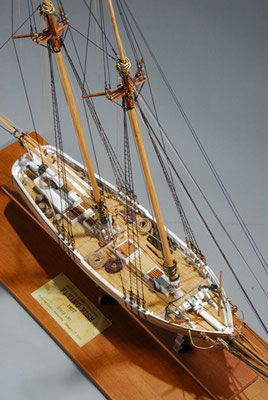 34-40　 フライング・フィッシュ 　　FLYING FISH　　国　籍    nationality     アメリカ 建造年    age     1860 縮　尺    scale    1/50 製作方法 kit   キット 製 作： 中山 良夫　Yoshio Nakayama
