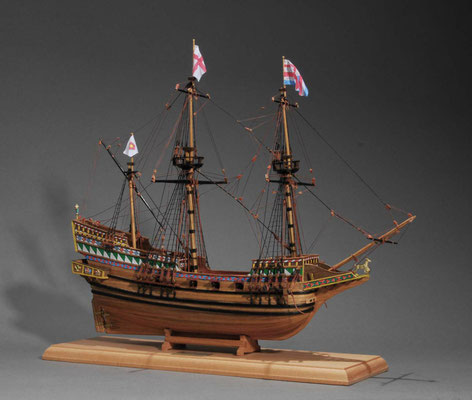 32-48　ゴールデン・ハインド　　GOLDEN HIND　　年代：    1577年  製作者：   霞　崇  製作期間：8ヶ月