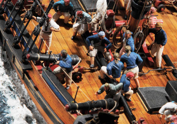32-32 アラート H.M.Cutter ALERT　　年代：    1777年  製作者：  白井一信　Kazunobu Shirai  製作期間：1年      ジオラマ
