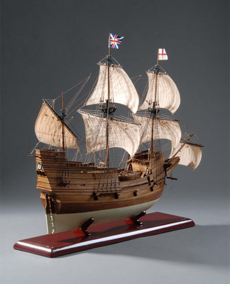 36-9   メイフラワー MAYFLOWER　　1620年 イギリス  1/64　キット　グンゼ産業（GUNZE)  高橋利夫 Toshio Takahashi　