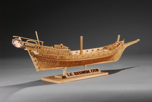 34-55 ル・ルカン  LE REQUIN　　国　籍    nationality     フランス 建造年    age     1570 縮　尺    scale    1/64 製作方法 scratchbuilt     自作 製 作： 中江 文男　 Fumio Nakae