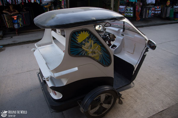 Tricycles in el Nido |aroundtheworldstepbystep.com