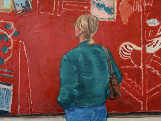 Red and Green, 2026, Öl auf Holz, 30 X 40cm