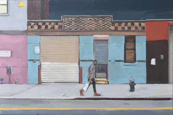 nightwalk, 2018, Öl auf Leinwand, 120cm X 180cm