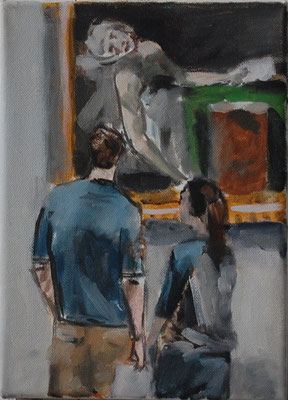 David, 2015, Öl auf Leinwand, 25cm X 20cm, Privatbesitz
