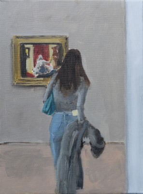 At Whitney, 2021, Öl auf Leinwand, 40 X 30 cm, Privatbesitz