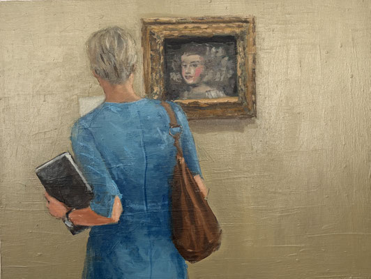 Face to Face, 2026, Öl auf Holz, 30 X 40cm