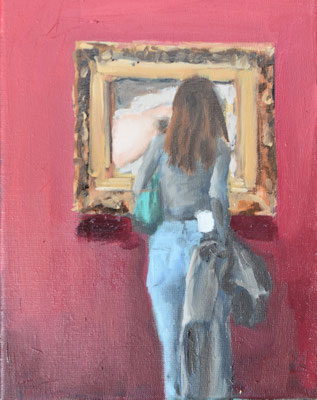 Courbet, 2020, Öl auf Leinwand, 30 X 24cm, Privatbesitz