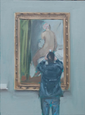 Ingres, 2017, Öl auf Leinwand, 40cm X 30cm, Privatbesitz
