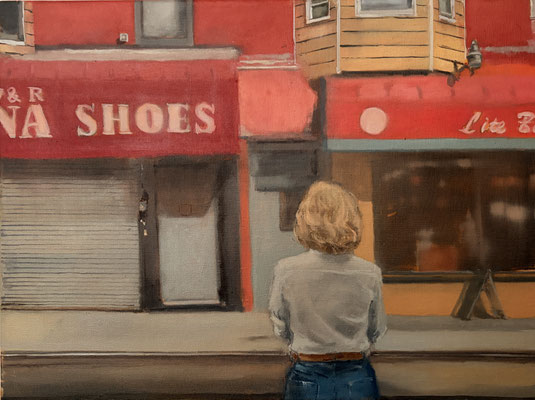 Waiting, 2026, Öl auf Leinwand, 60 X 80cm
