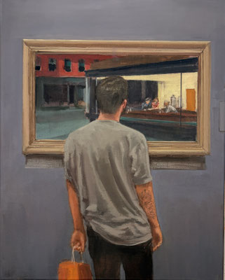 The Viewer, 2026, Öl auf Leinwand, 100 X 80cm