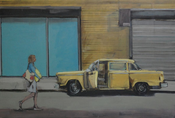 Taxi, 2016, Öl auf Leinwand, 120cm X 180cm, Privatbesitz
