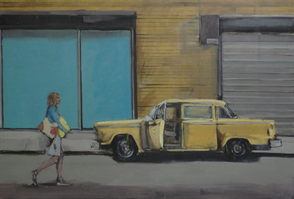 Taxi, 2016, Öl auf Leinwand, 120cm X 180cm, Privatbesitz