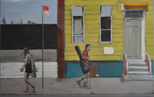 to the session, 2019, Öl auf Leinwand, 120cm X 190cm