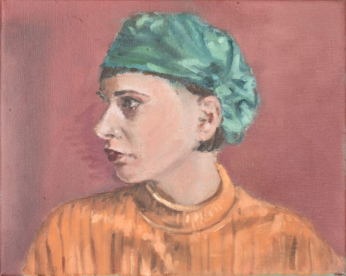 The Philosopher, 2022, Öl auf Leinwand, 24 x 30c,