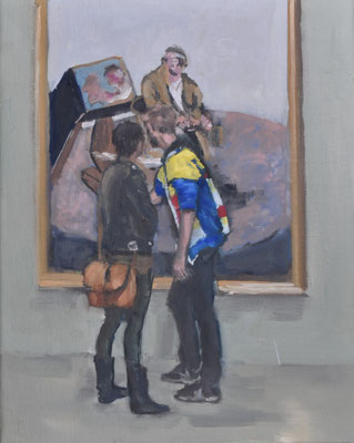 Paris II (Bacon), 2019, Öl auf Leinwand, 50cm X 40cm