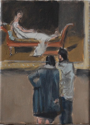 David, 2015, Öl auf Leinwand, 25cm X 20cm, Privatbesitz