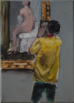 David, 2015, Öl auf Leinwand, 25cm X 20cm, Privatbesitz