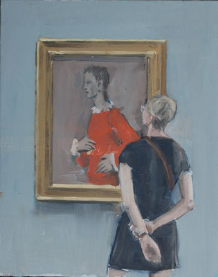Karen, 2017, Öl auf Leinwand, 50cm X 40cm, Privatbesitz