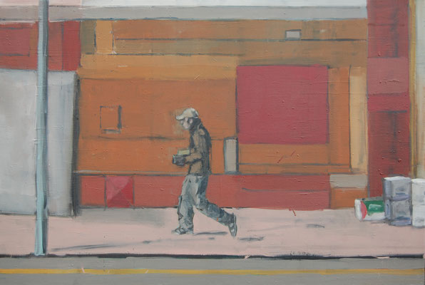 Soho red, 2011, Öl auf Leinwand, 90cm X 120cm, Privatbesitz