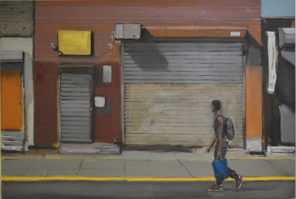 Bushwick 1, 2017, Öl auf Leinwand, 120cm X 180cm, Privatbesitz