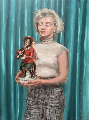 The Serenade, 2025, Öl auf Holz, 40 X 30cm