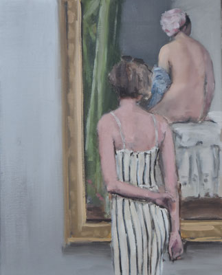 Badende, 2019, Öl auf Leinwand, 50cm X 40cm