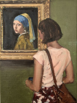 Vermeer, 2024, Öl auf Leinwand, 40 X 30cm, Privatbesitz