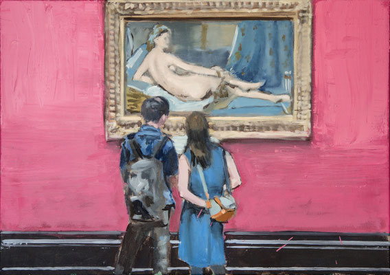 Ingres, 2017, Öl auf Leinwand, 50cm X 70cm