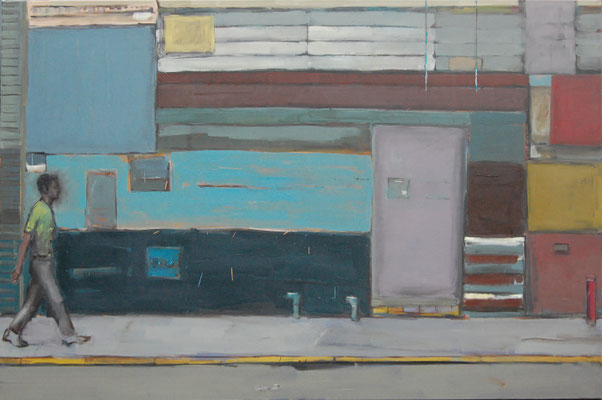 Walking Man 2010, Öl auf Leinwand, 120cm X 180cm, Privatbesitz