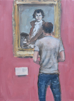 JL David, 2021, Öl auf Leinwand, 40 X 30 cm, Privatbesitz