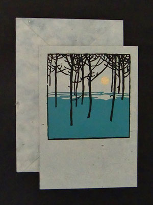 Daphne Doppelkarte mit farbigem Umschlag - KDap23