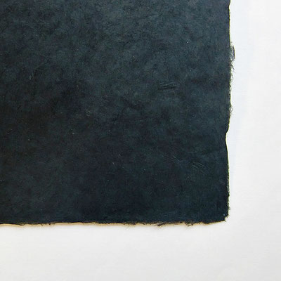Daphne-Papier mit Büttenrand, schwarz - LOK 673